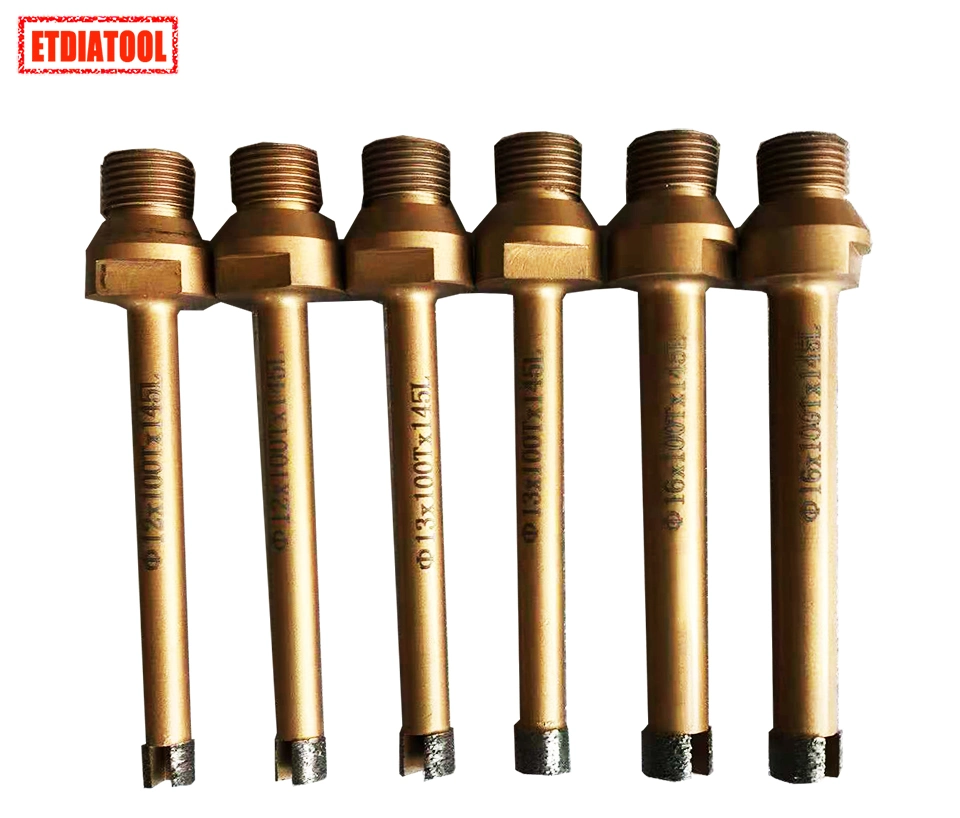 1/2 Gas Thread D16 Diamond Drill Bits for Granite, Sandstone