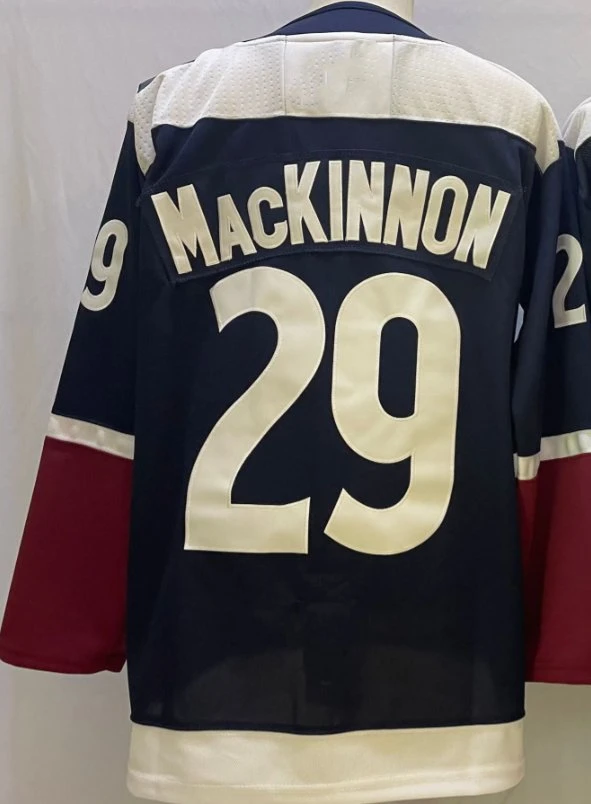 Stitched Sports Ice Hockey Jerseys Colorado 29 Nathan Mackinnon