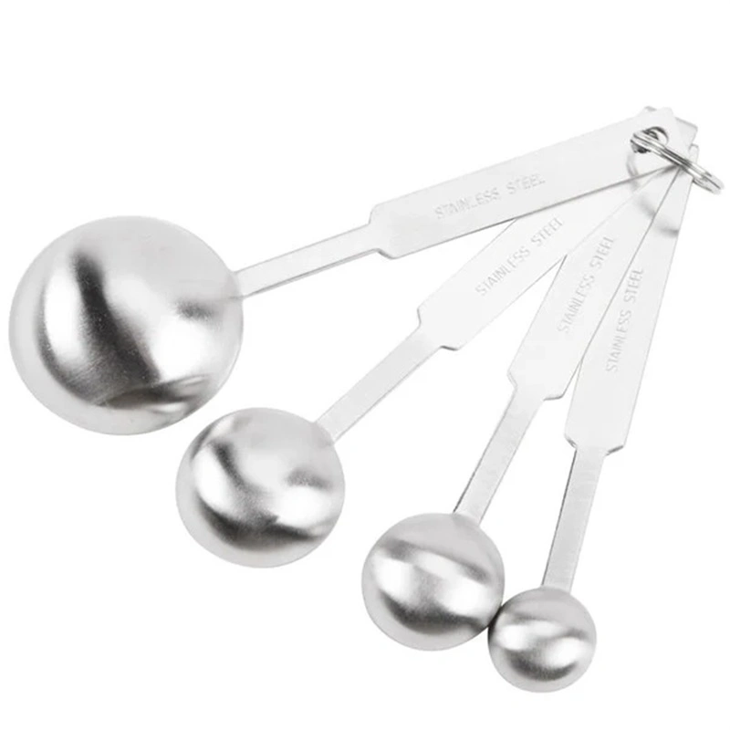 Wholesale/Supplier Stainless Steel Kitchen Measuring Spoon Set with Capacity