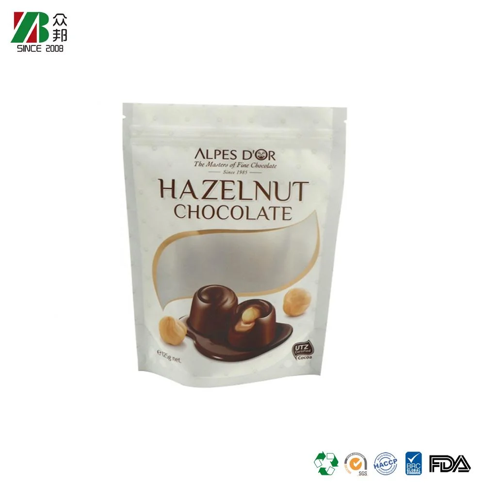 Custom Laminated Printing Aluminum Foil Edible Packaging Chocolate Cookies Plastic Food Doypack