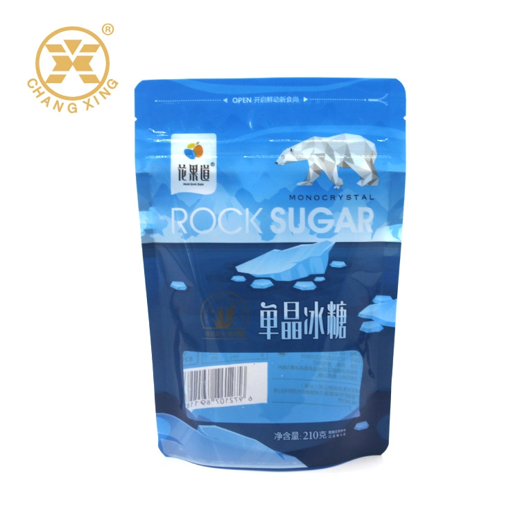 Sesame Flour Packaging Bag with Resealable Zipper Sugar Food Packaging Bags