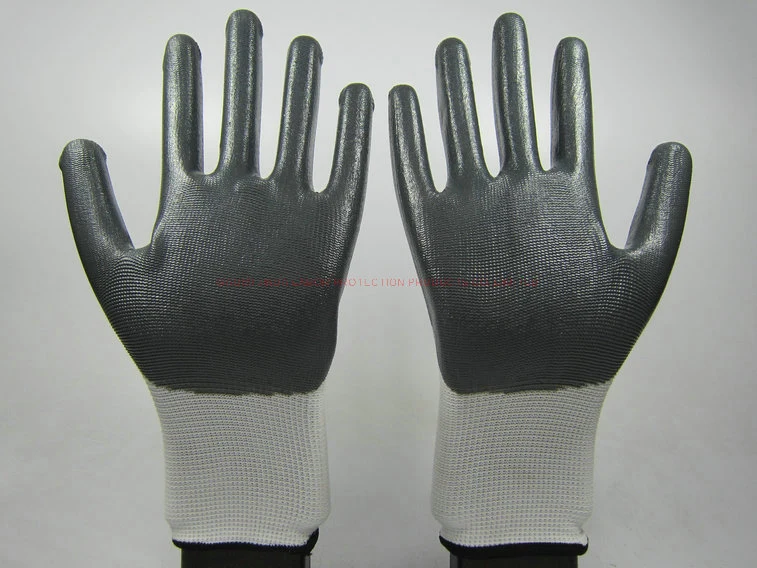 Nitrile Coated Labor Protective Industrial Working Safety Gloves (NS001)