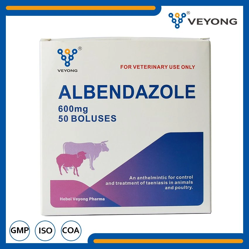 Bolus Veterianry comprimé Albendazole 300mg/600mg/2500mg pour les moutons de la Chine d'usines Forme personnalisée