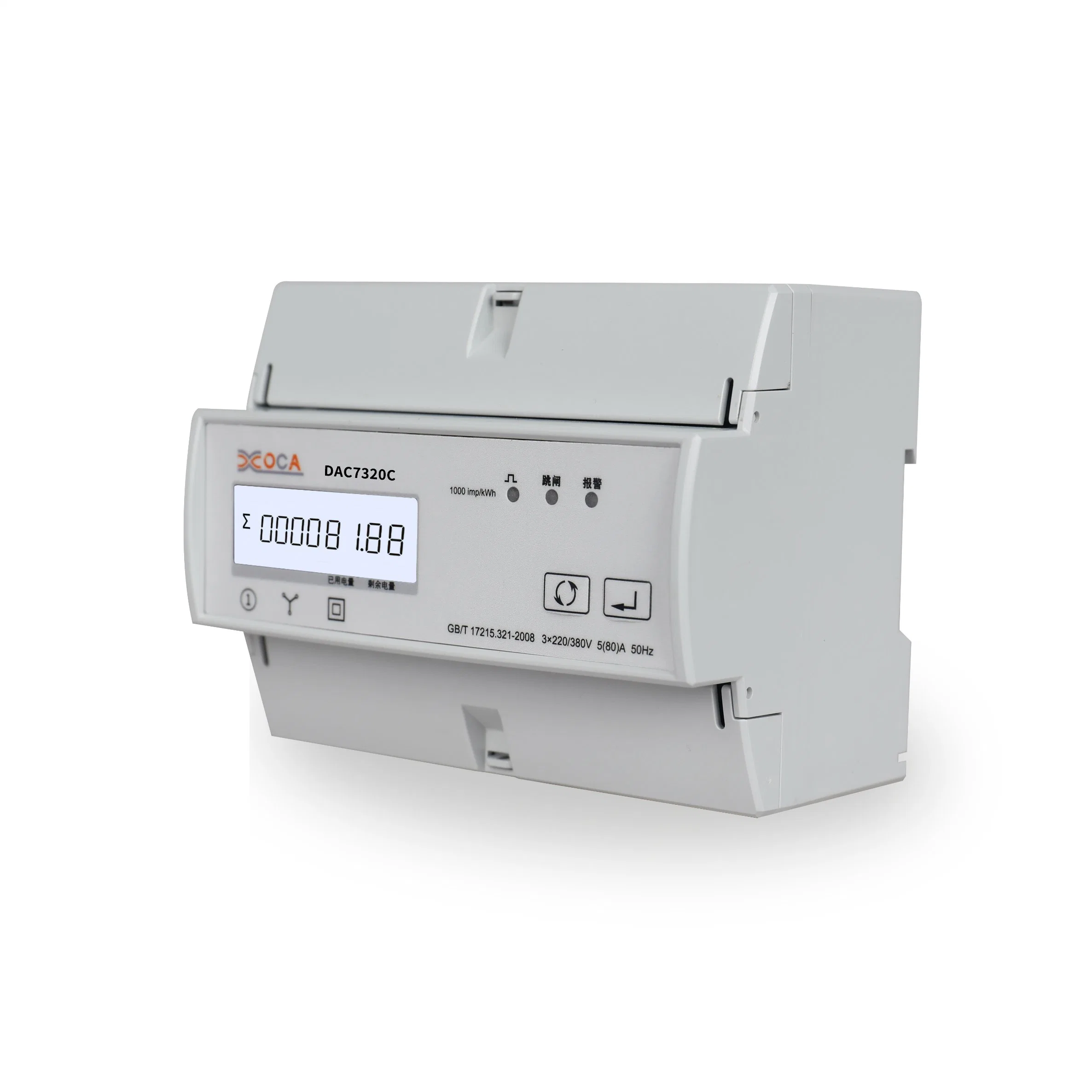 Dac7320c DIN Rail with Relay Electric WiFi Energy Meter