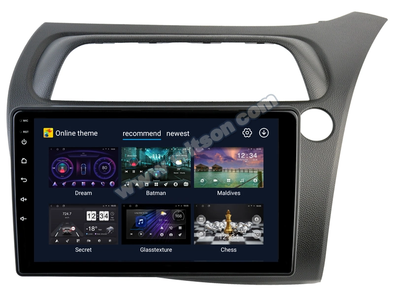 Witson Android 12 Car Radio for Honda Civic Hatchback/Type S (LHD/RHD) Ai Voice Carplay Navigation WiFi GPS 2 DIN Auto Radio