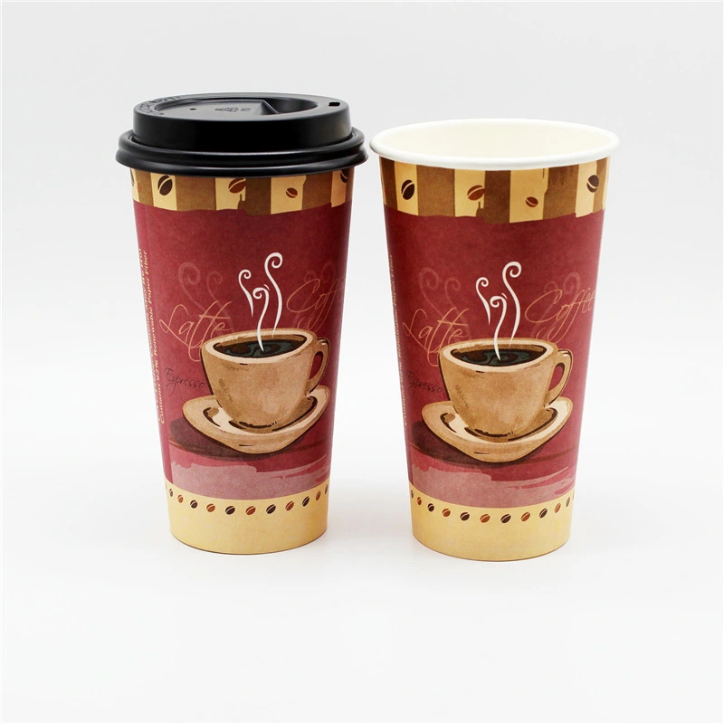 Logo Printed Eco-Friendly Offset Printing Disposable Single Wall Coffee Hot Drink Paper Cup