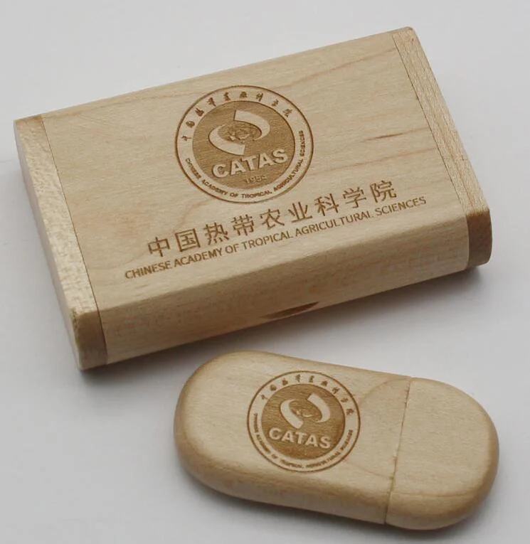 La memoria USB Flash Drive personalizados de madera para el estudio de fotografía