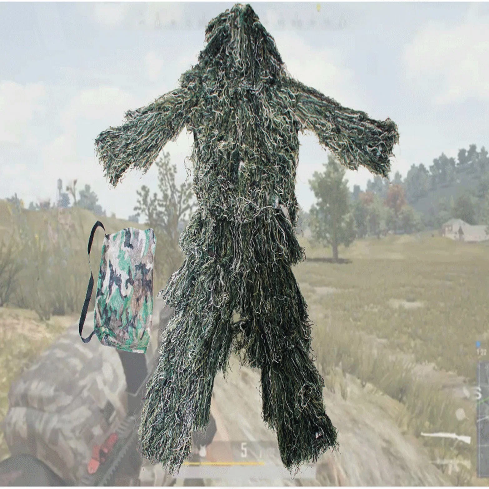 Sniper Camouflage Real Man Chicken Suit