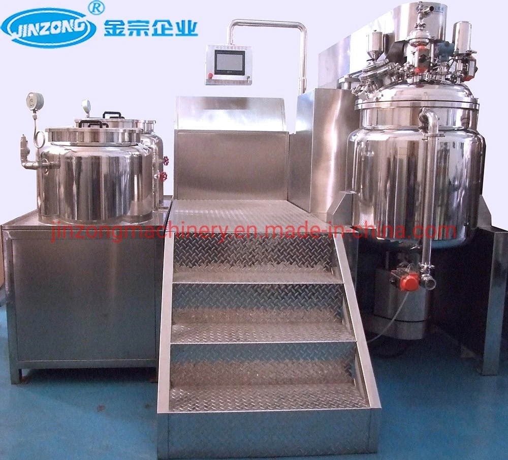 100L Hydraulic Homogenizer Machine (PLC) Vacuum Emulsifier Machine Emulsifying Machine