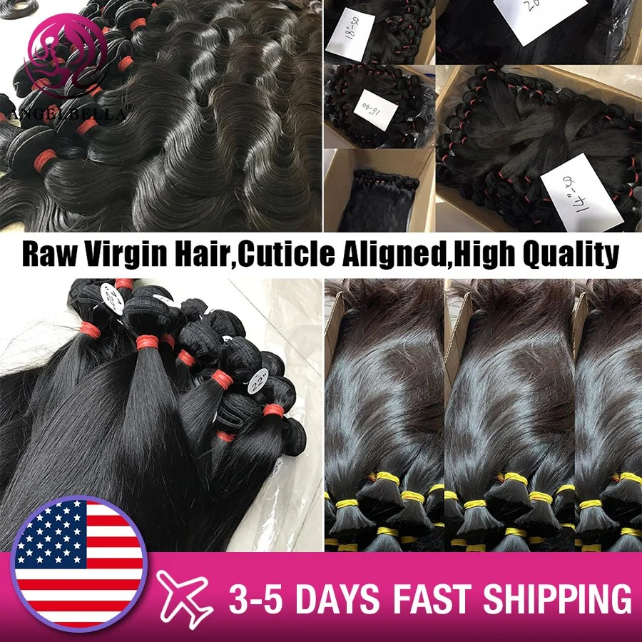 Angelbella Wholesale Indian Peruvian Hair Bundles Cheap Brazilian Hair Weave 100% Natural Remy Human Hair Extension