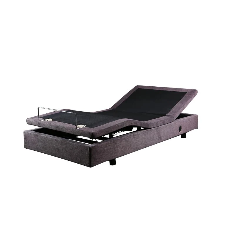 Konfurt Plush Adjustable Metal Bed Base with Massage Function