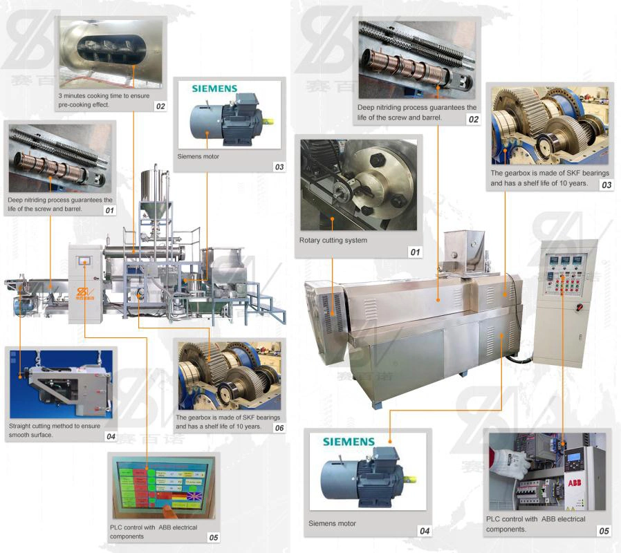 Petit déjeuner céréales collations machine de production alimentaire