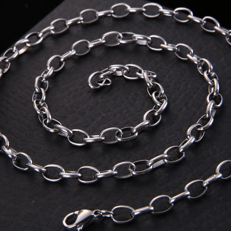 Fashion Design Making Oval Belcher Chain for Bracelet Necklace Jewelry Handcrafted Gift