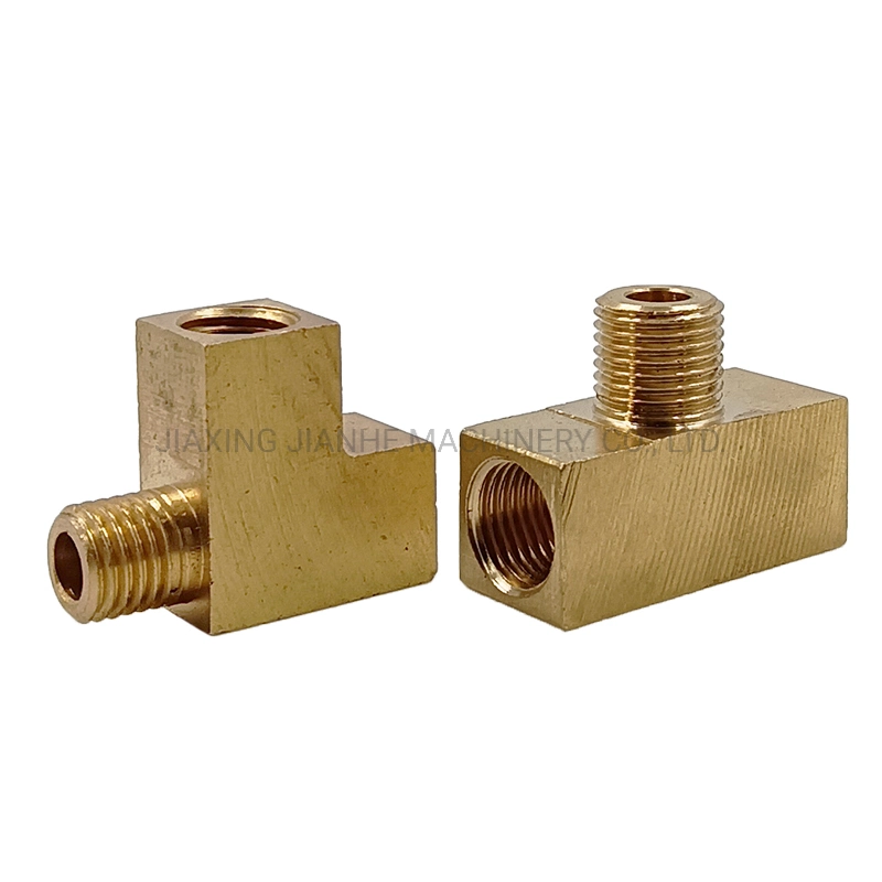 Lubricating Parts Brass Material Positive External Tee Joint