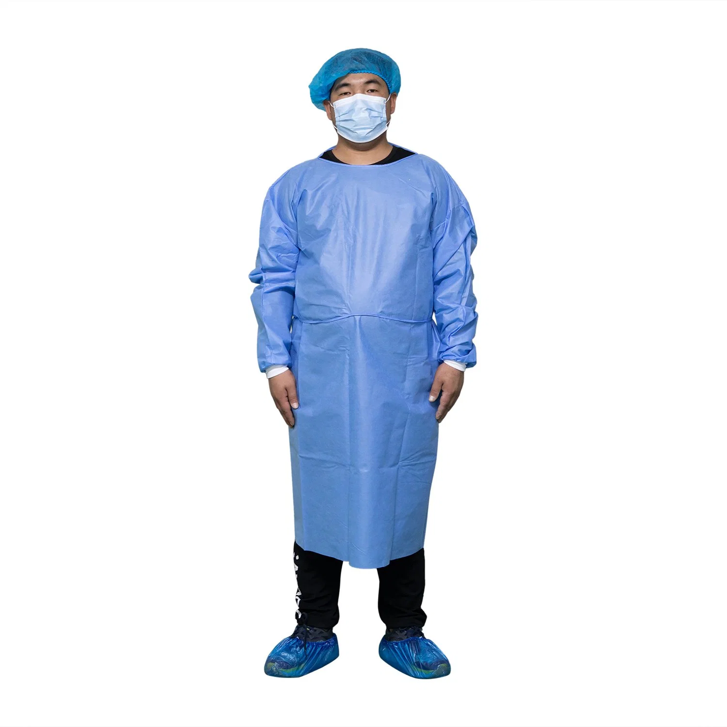 OEM Factory Cheap Disposable Non-Woven Coverall Isolation Gown for PP/SMS with CE