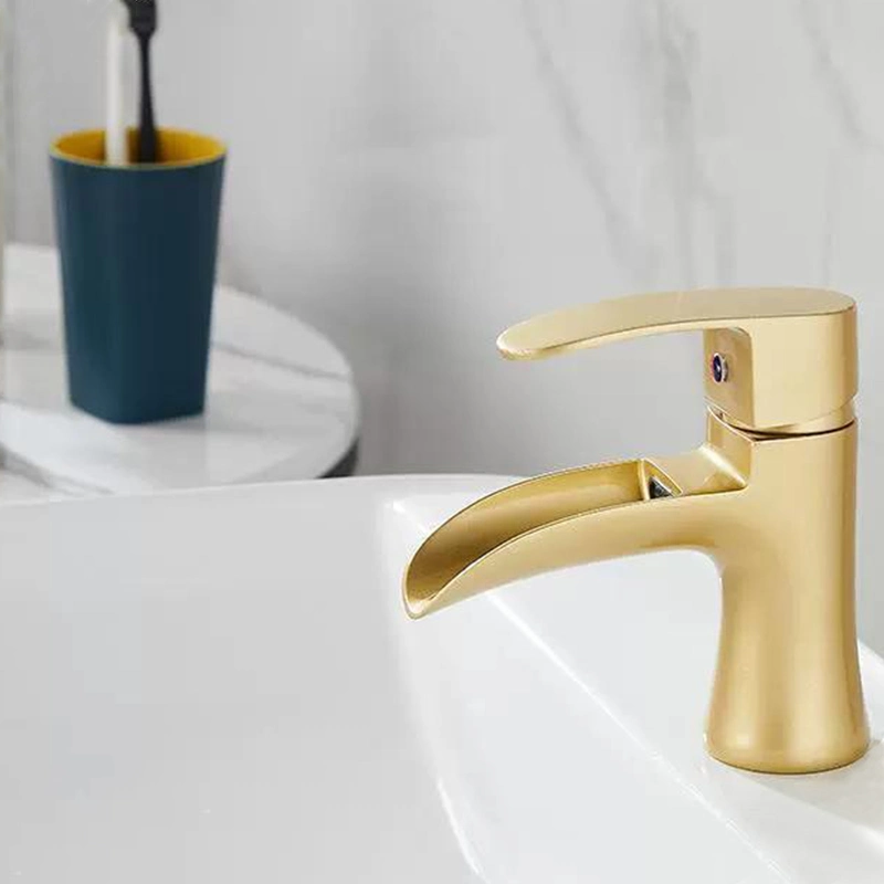 High Quality Gold Wholesale Hot Cold Water Basin Faucet Mixer Bathroom Sink Faucet