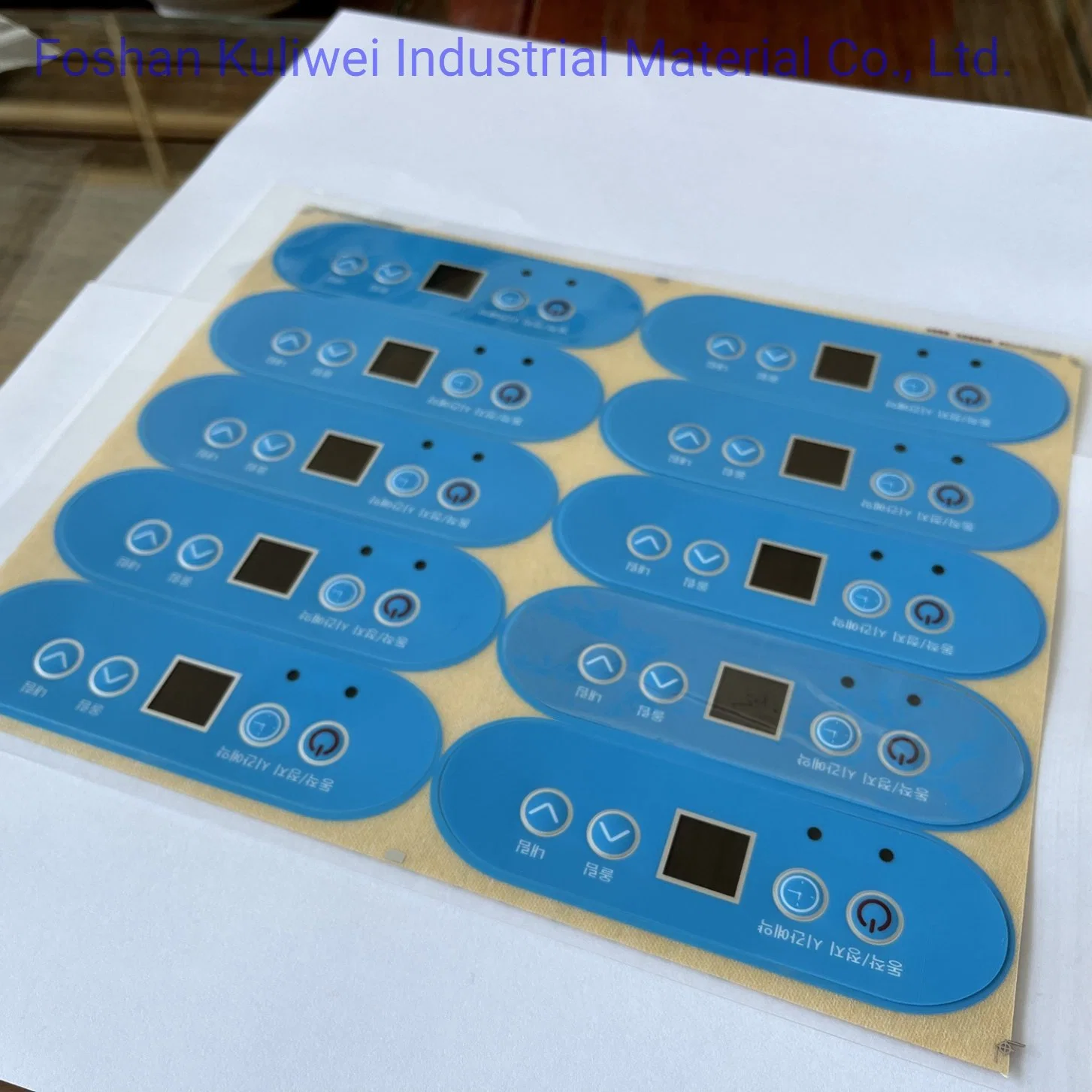 Custom Screen Printing Waterproof Panel Sticker Nameplate Graphic Overlay