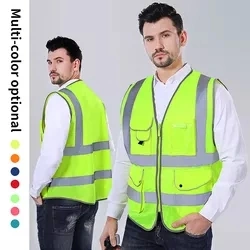 Reflektierende Weste Sicherheitsweste Jacke Streifen Persönliche Sicherheit Konstruktion Hoch Sichtbarkeit Hi Vis Arbeitsschutz Reflektierende Kleidung