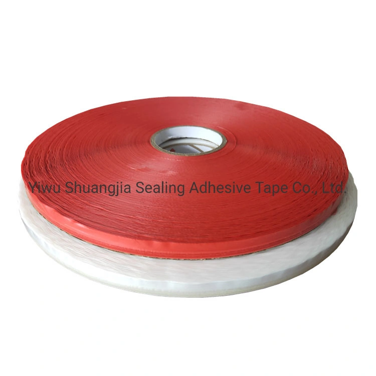 PE Removable Peel and Seal Two-Sided Adhesive Tape, Sticky Bag Sealing Tape for OPP Bags (14mm)