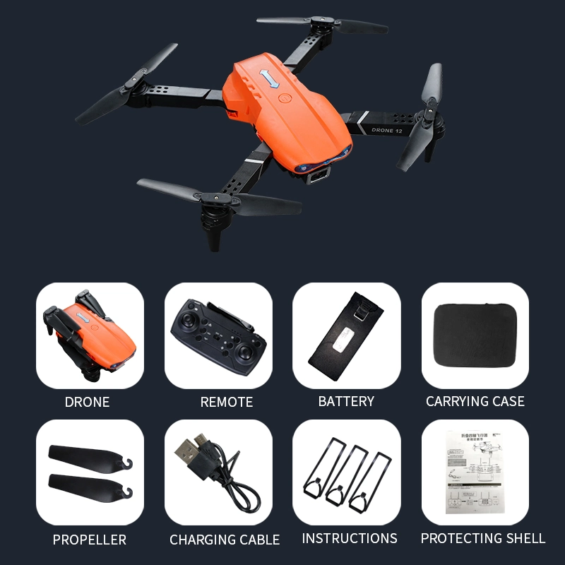 Mini Drone avec caméra 4K E99 PRO K3 Évitement d'obstacles Télécommande pliable 2.4G Flip 360 Mode sans tête Mini Drones pour enfants.