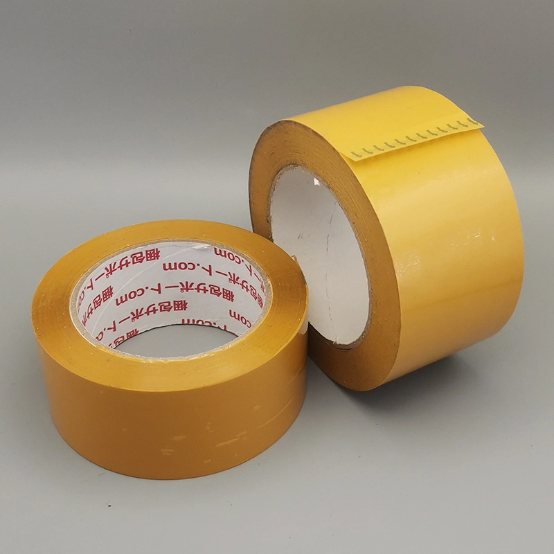 1 Inch Thin Adhesive Colour Packing Gummed Brown Tan Buff OPP BOPP Acrylic Tape