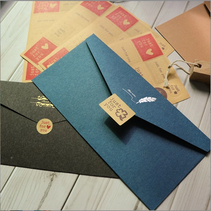 Letter Paper Set Fixed Lining Paper Creative European-Style Ins Bronzing Envelope