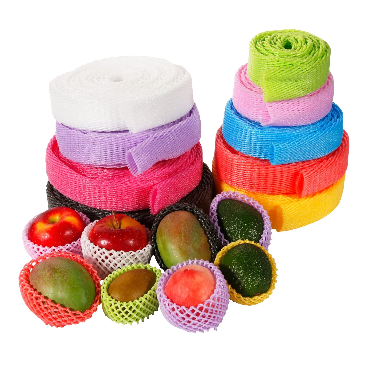 Customizable Color Fresh Fruits and Vegetables Packaging Foam Net in Roll