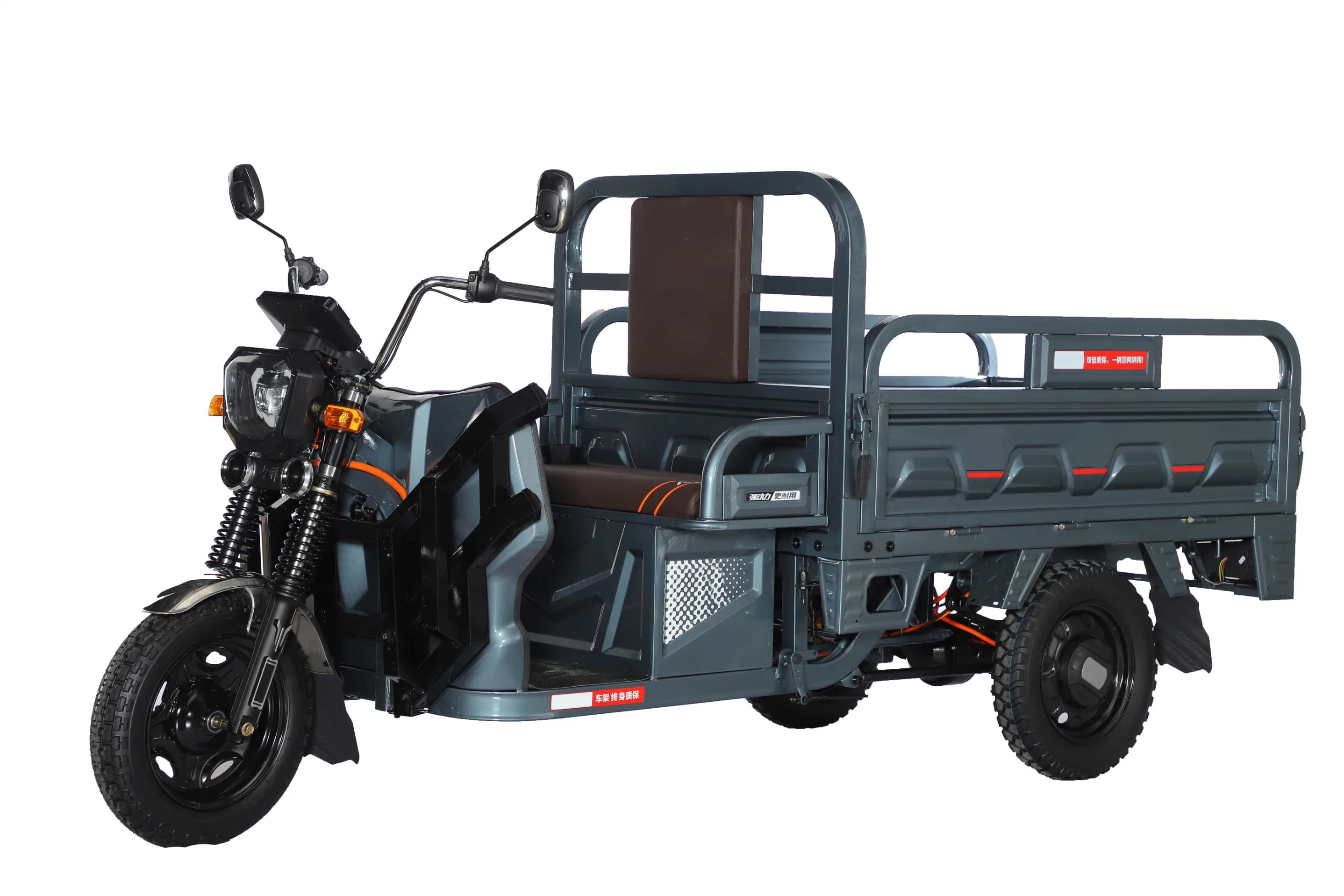 48V/60V 800W 40h Heavy Duty Three Wheel Electric Cargo Dumping Tricycle Motorcycle for Agricultural Construction