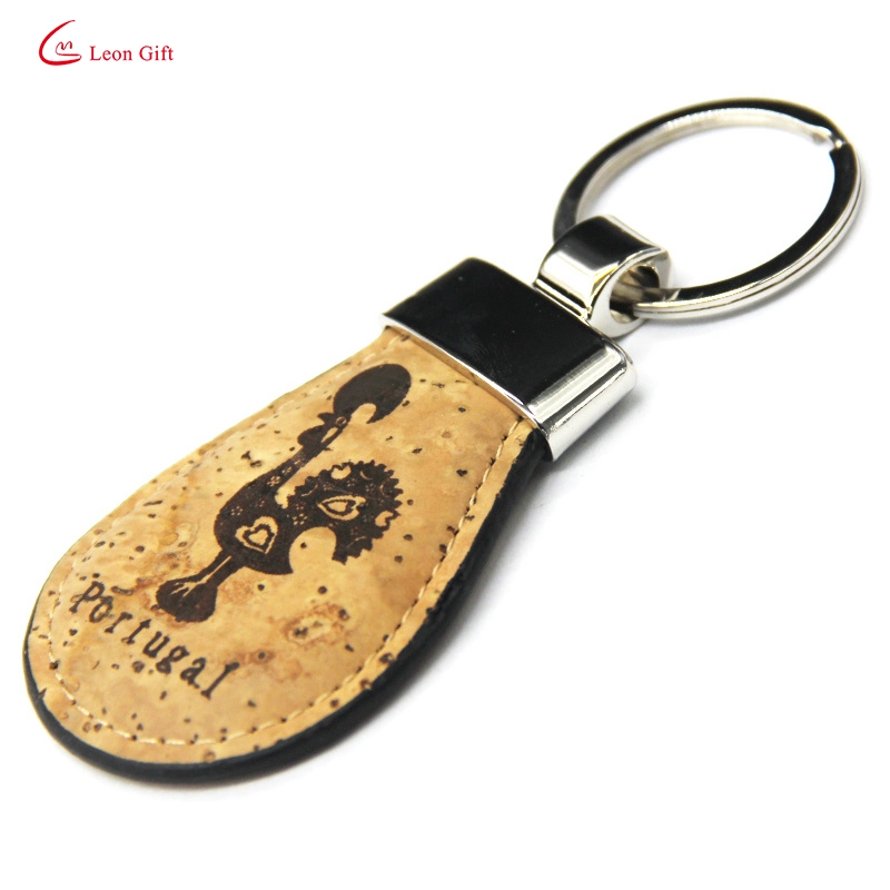 Custom Logo Leather Key Chain for Gift Sublimation Blank Designer Car Leather Metal Keychain
