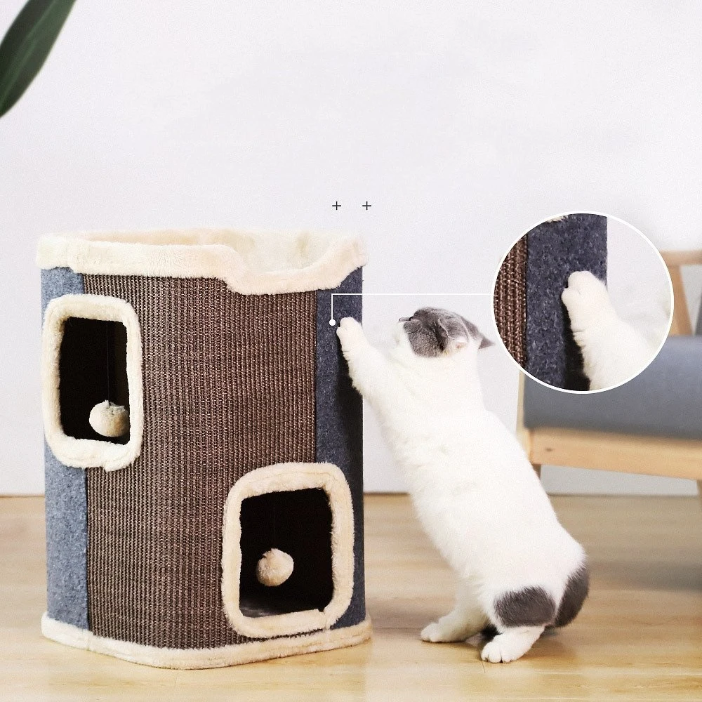 Cat Toy y Cat Tree con túnel de Cat para mascotas Suministros