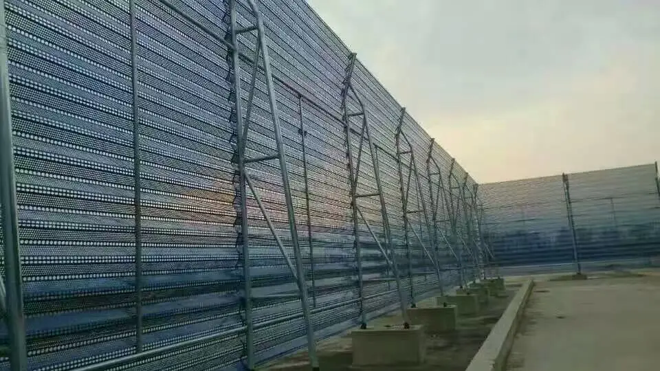 Powder Coated Perforated Metal Wind Dust Fence