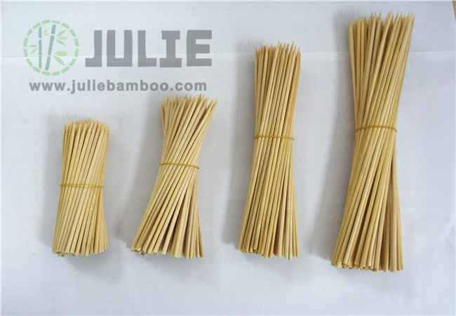 Food Grade High Quality Eco-Friendly BBQ Skewers Biodegradable Healthy Disposable Bamboo Skewers