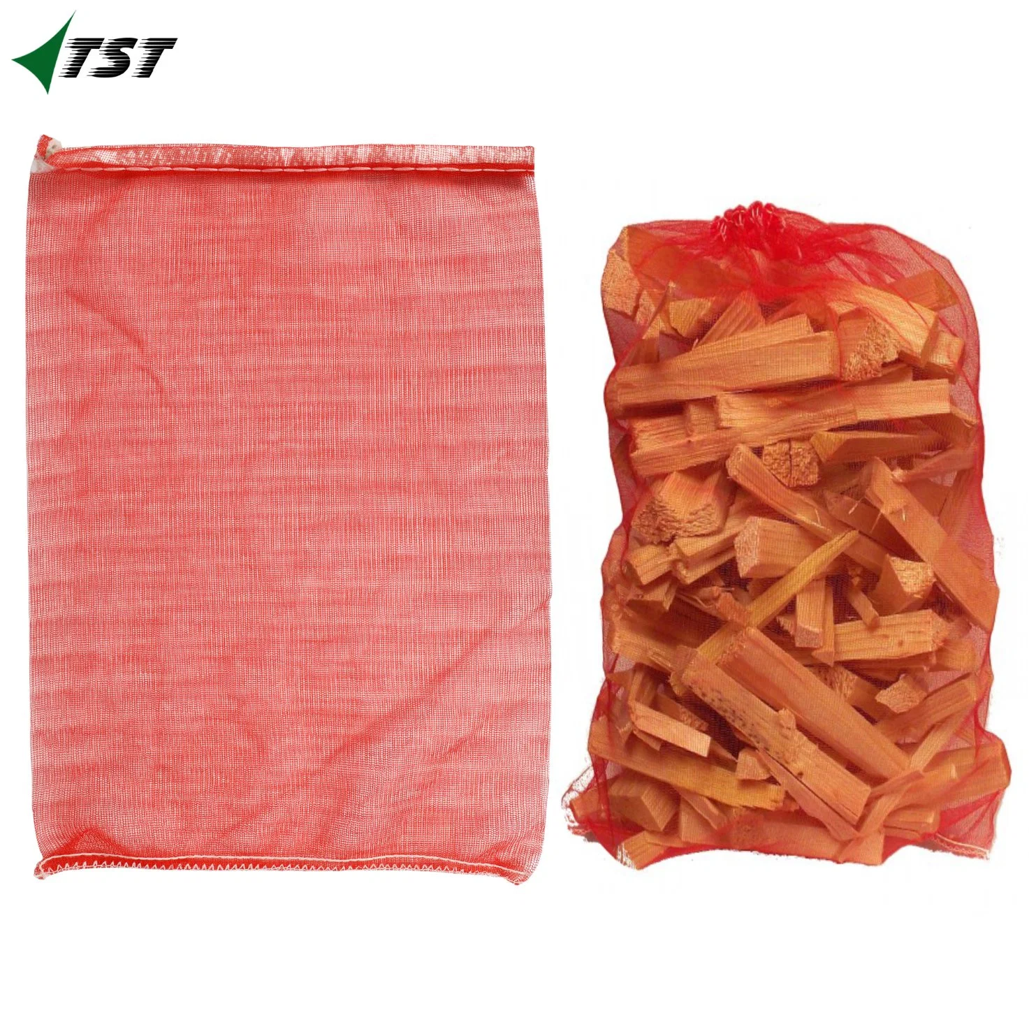 PP Woven Tubular Mesh Net Bag for Firewood Vegetable Packing