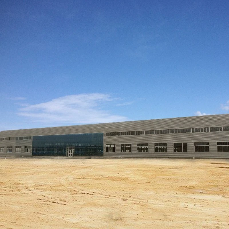 Prefab Steel Building with Glass Curtain Wall Cladding (XGZ-SSB085)