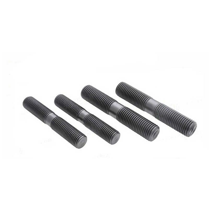 Stud Bolt with Double Ends Black Oxide Partial Threads 3/8 1/2 5/8