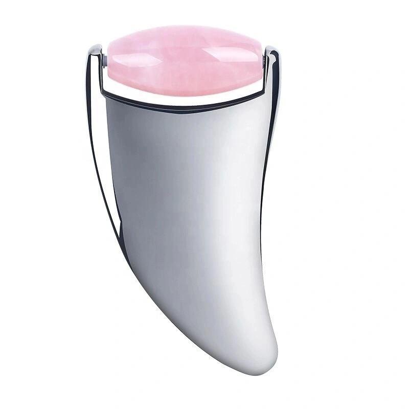 New Design Metal Facial Massager Silver Gua Sha Scraping Ice