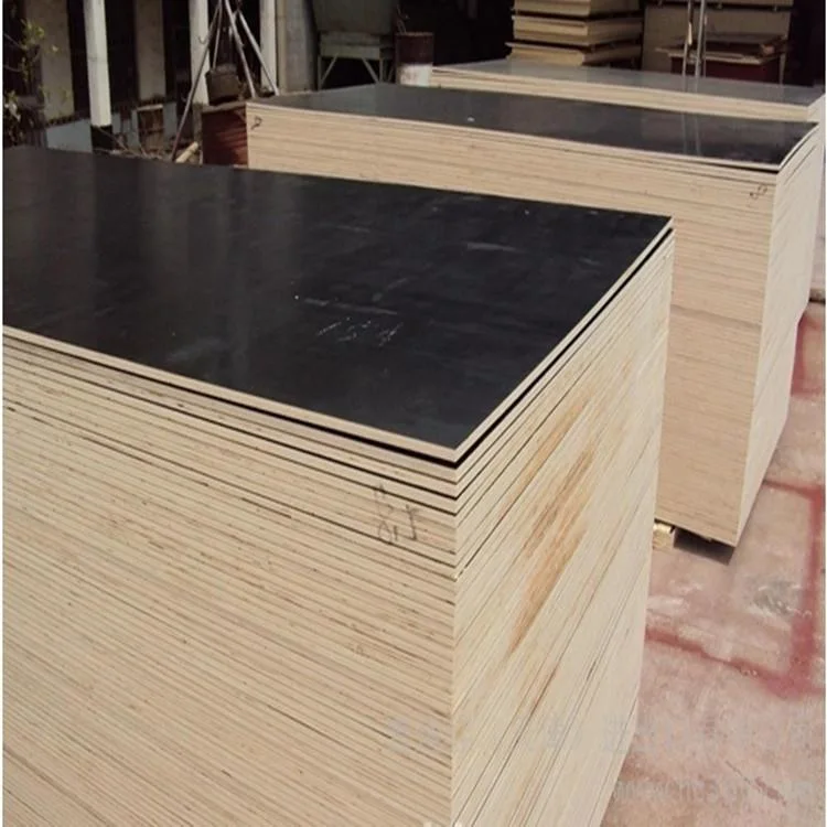 1220X2440mm 18mm Black Film Faced Plywood Marine Construction Formwork Phenolic Board