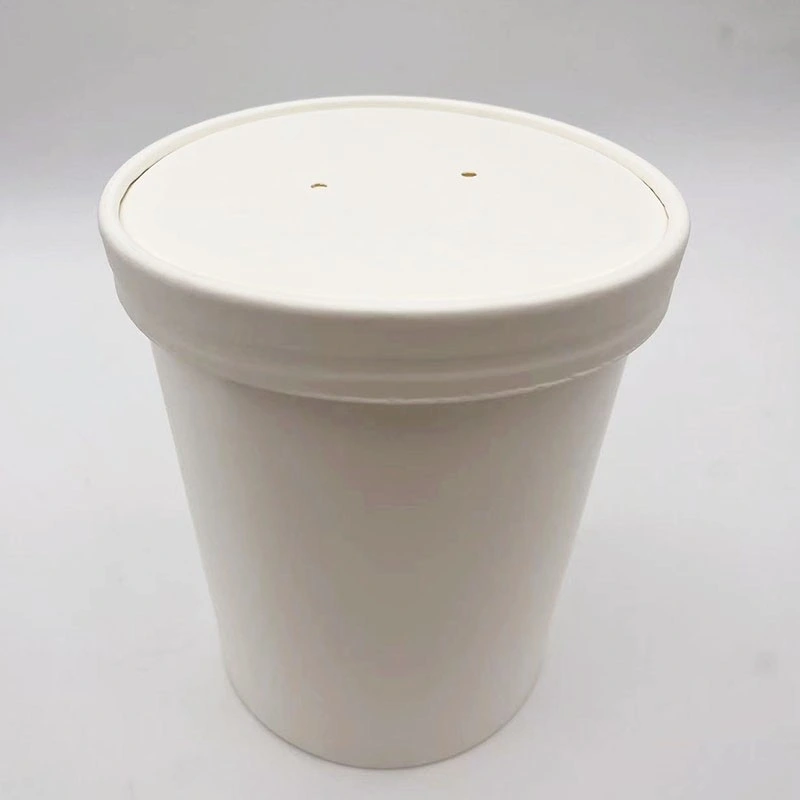 Printed Logo Food Container Packaging with Lids Soup Cup