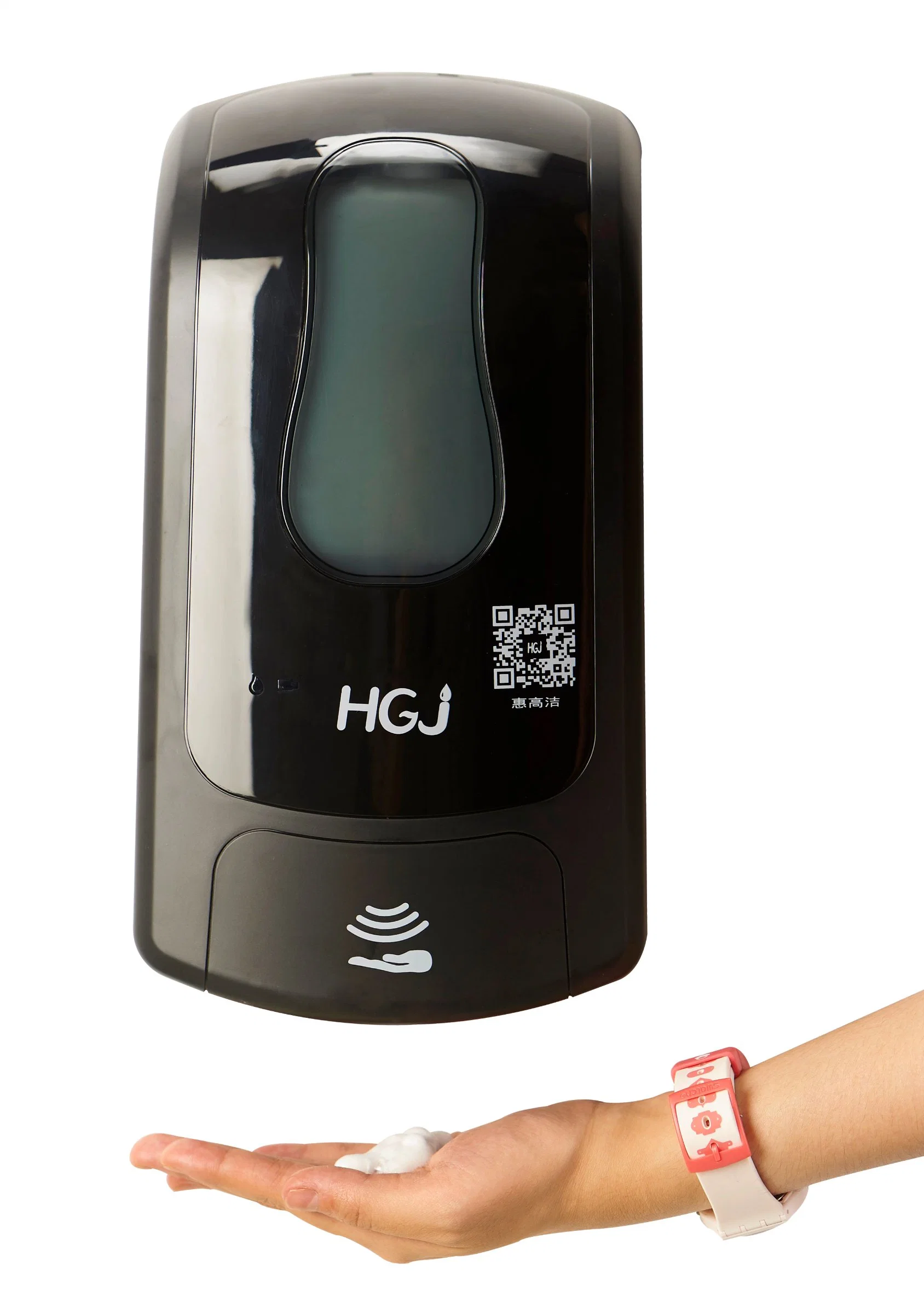 Ajuste de dosis de suelo de pulverización automática de la mano de Gel higienizador dispensador de jabón