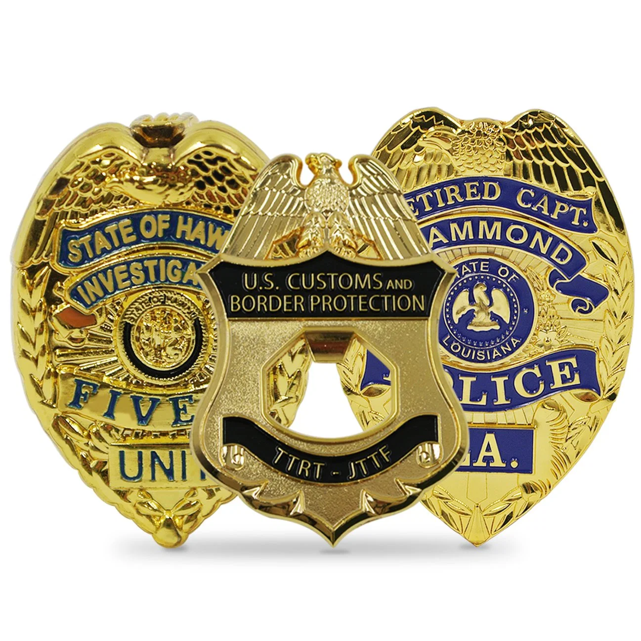 Comercio al por mayor de metal promocionales personalizados regalos de artesanía de la policía de Metal Soft enamel Insignia Insignia de solapa con el embrague de la mariposa