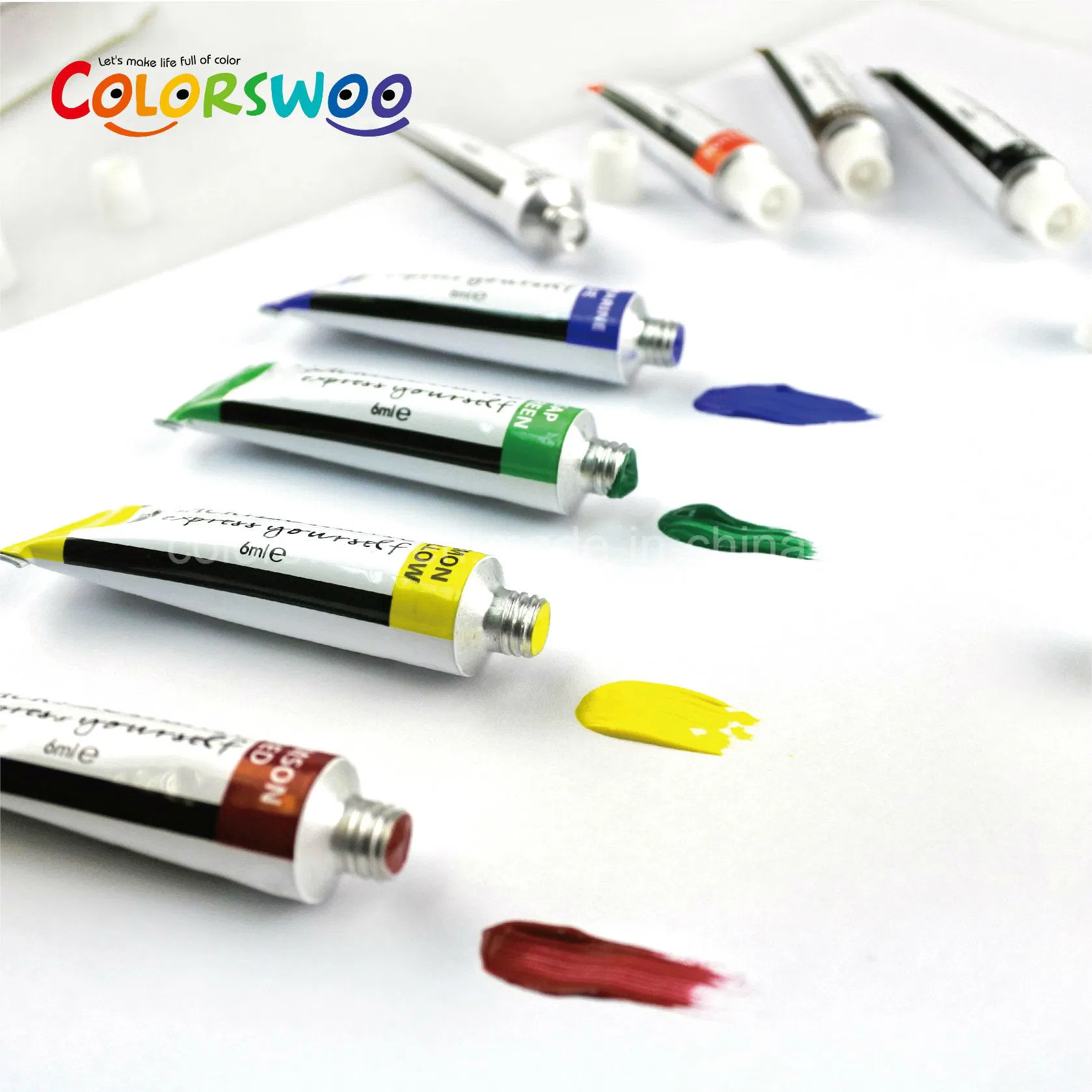 8color 6ml Arylic Color Paint for Kids and Student