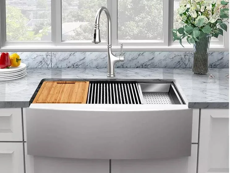 Fashion Design Single Stainless Steel Kitchen/Bathroom Handmade Sink Basin