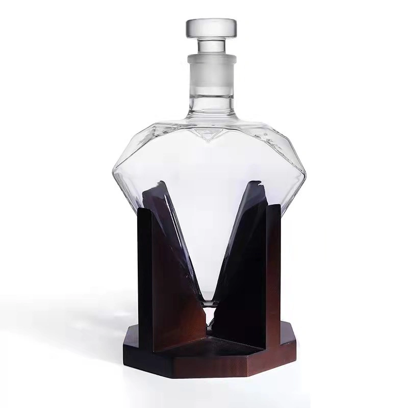 Fabricación de vidrio para Mayorista/Proveedor Whiskey Decanter 1000ml 850ml Embalaje a medida