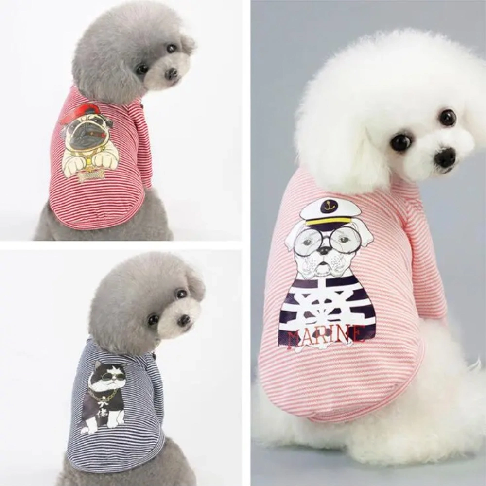 New Arrival High quality/High cost performance  Wholesale/Supplier Striped Luxury Summer Dog Clothes