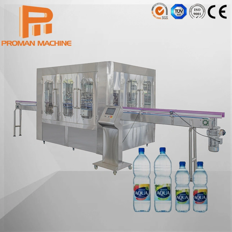 Factory Price Automatic 3-in-1 Plastic Pet Bottle Mineral Drinking Water Purification Rinsing Filling Sealing Bottling Production Machine