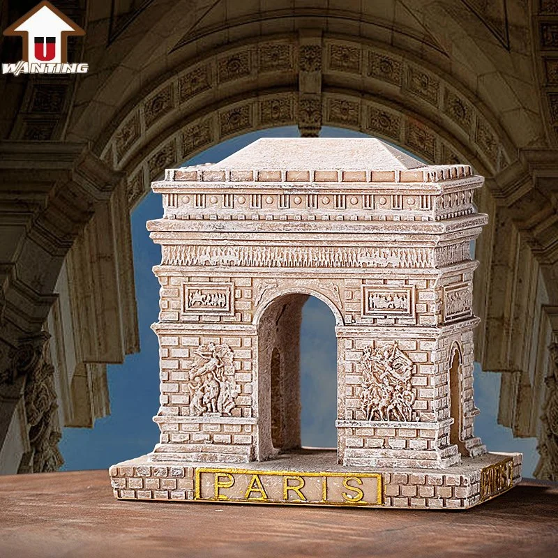 Promotion Gift Arch De Triumph Home Decoration Tourist Souvenir Famous Building Sculpture