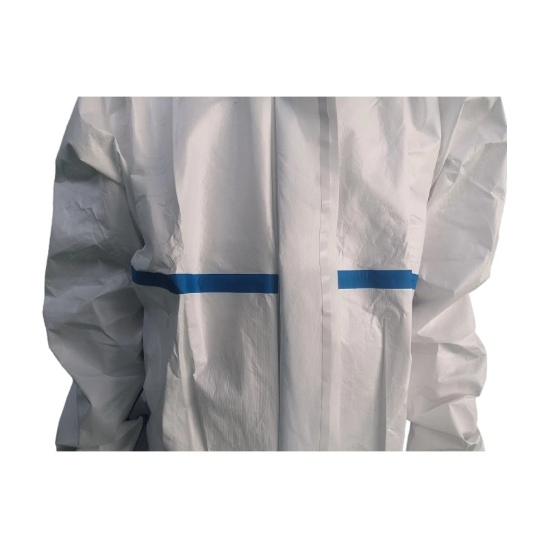 Mono de protección en14126 mono desechable microporoso traje impermeable y transpirable Ropa