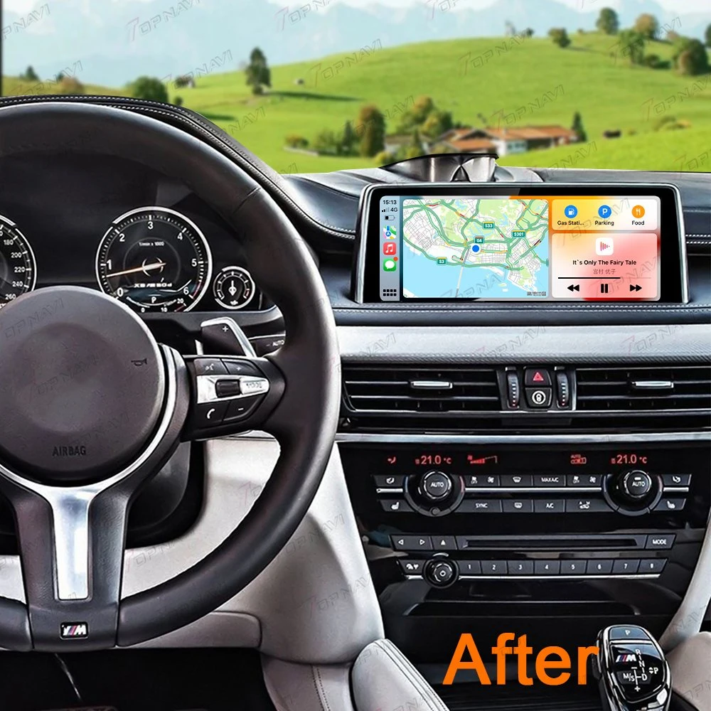 Lecteur vidéo multimédia de voiture Android 10.25" pour BMW X5 X6 E69 2008-2013