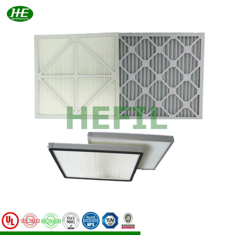 Cardboard Frame Folded Panel Filter