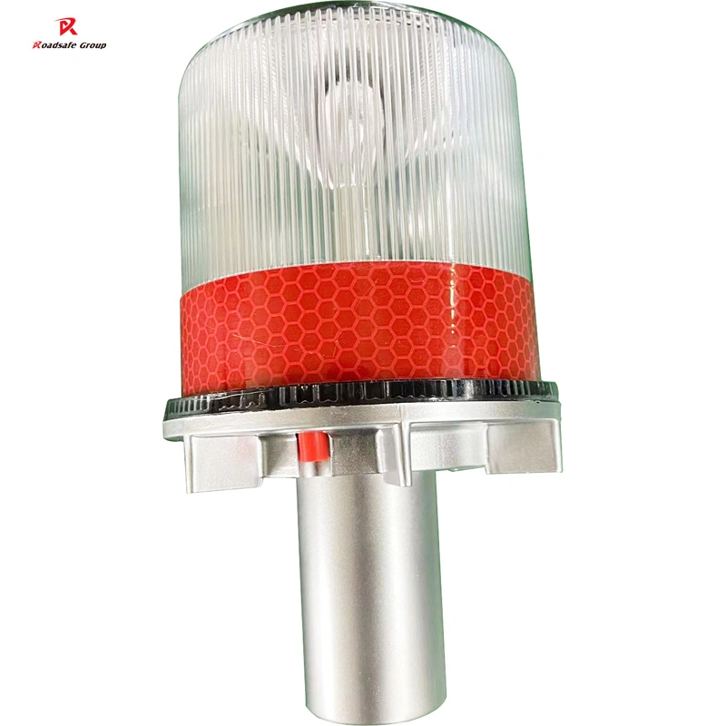 Solar Warning LED Barrier Light Traffic Cone Light Blinker